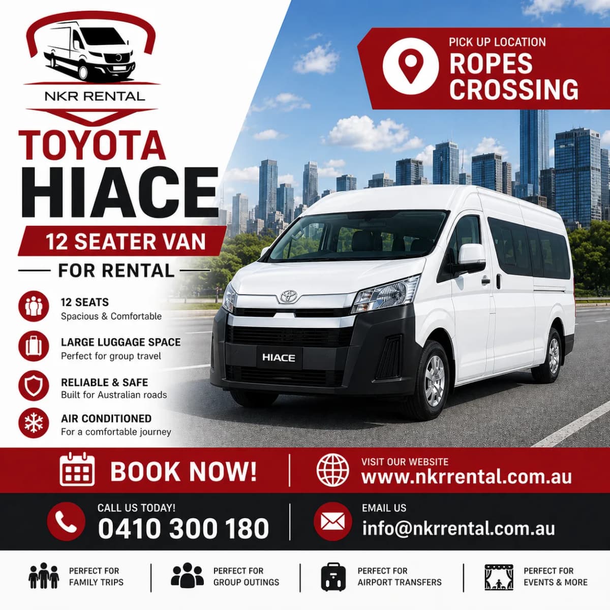 12 Seater Van Rental